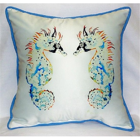 Betsy Drake HJ388 Betsy's Seahorses Art Only Pillow 18x18